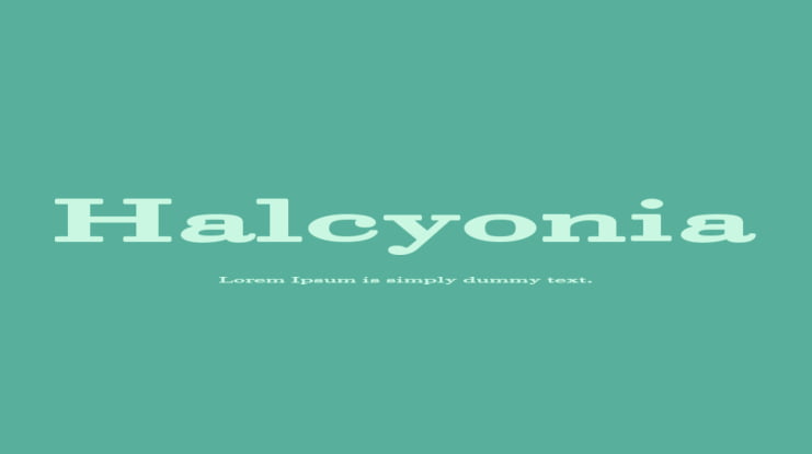 Halcyonia Font