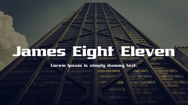 James Eight Eleven Font