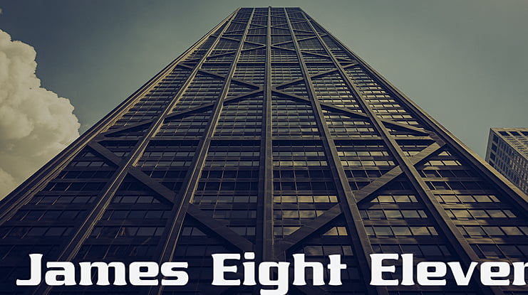 James Eight Eleven Font