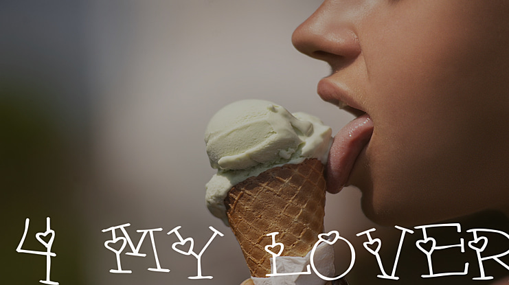 4 my lover Font