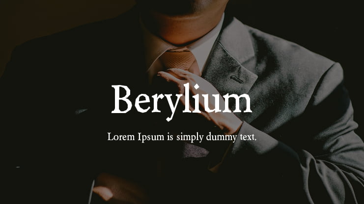 Berylium Font Family