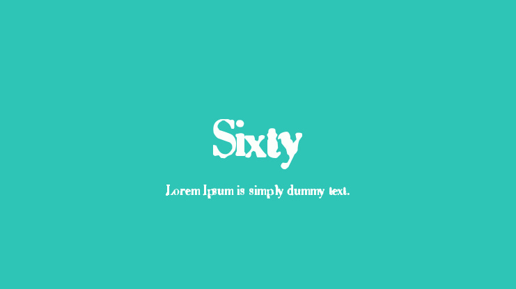 Sixty Font
