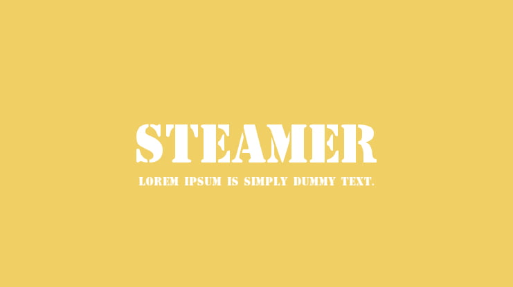 Steamer Font
