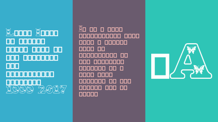 Butterfly Letters Font