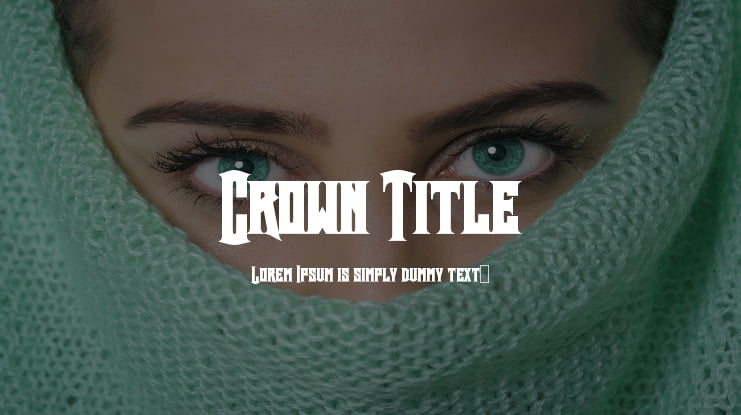 Crown Title Font
