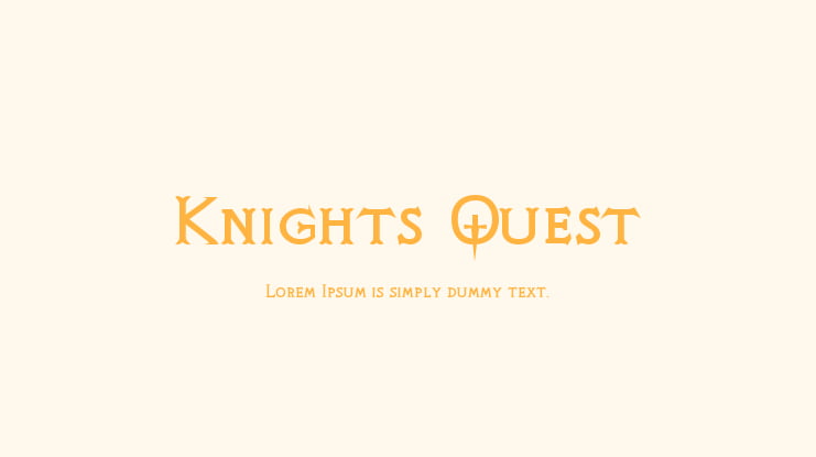 Knights Quest Font