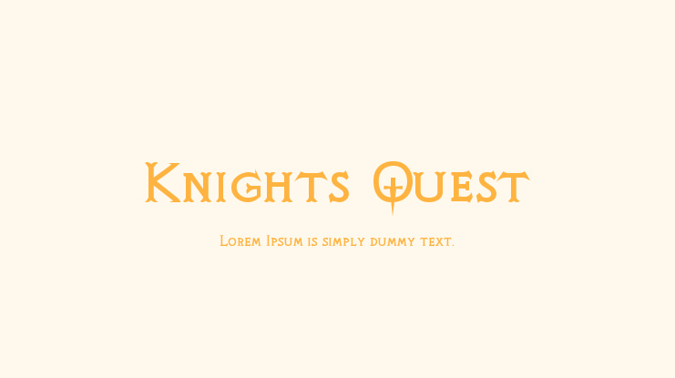 Knights Quest Font