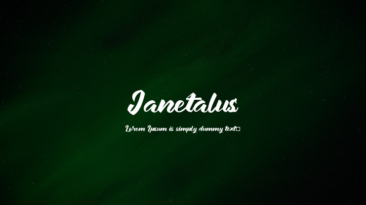 Janetalus Font