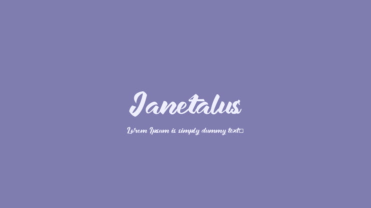Janetalus Font