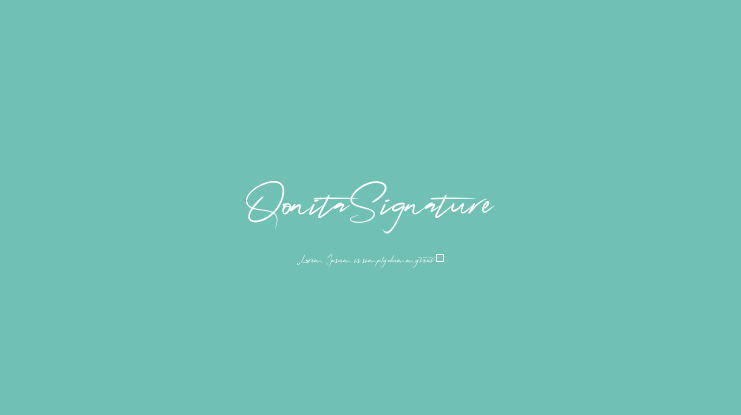 QonitaSignature Font
