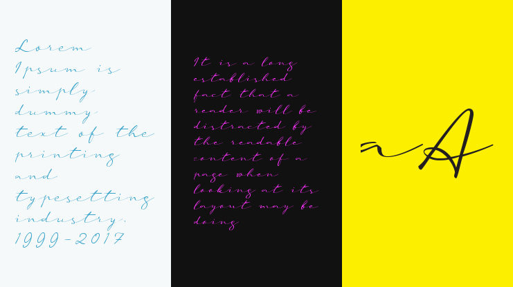 a Auto Signature Font