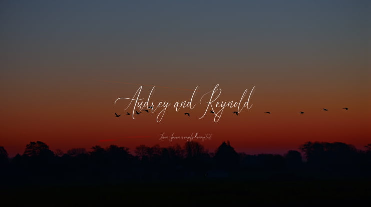 Audrey and Reynold Font