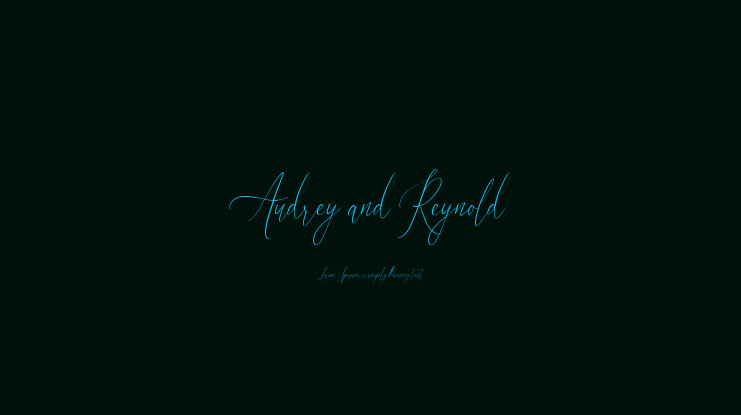 Audrey and Reynold Font