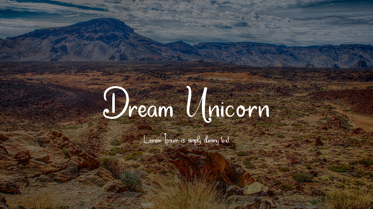 Dream Unicorn Font