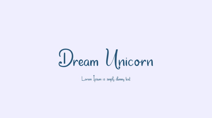 Dream Unicorn Font