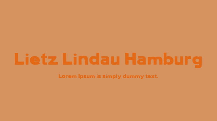 Lietz Lindau Hamburg Font