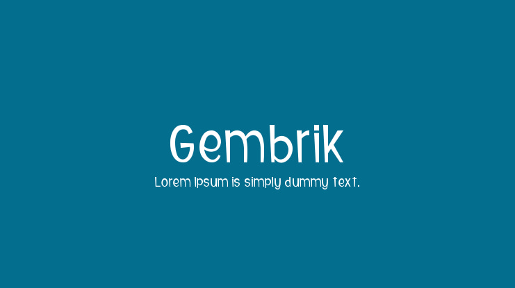 Gembrik Font