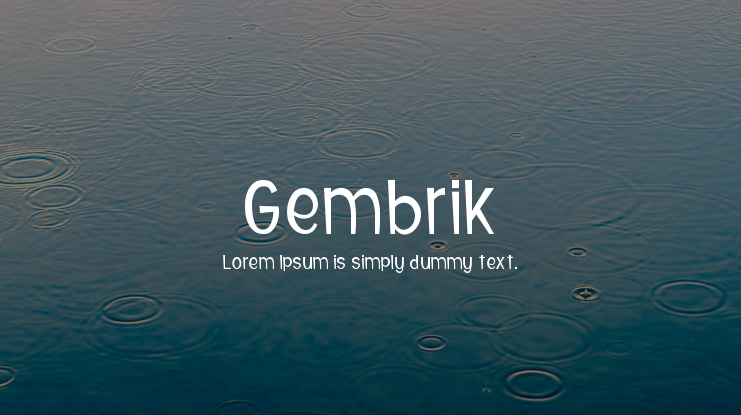 Gembrik Font