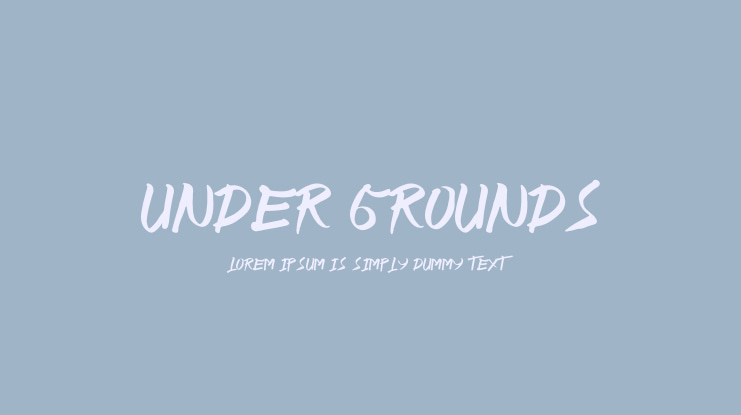 UNDER GROUNDS Font