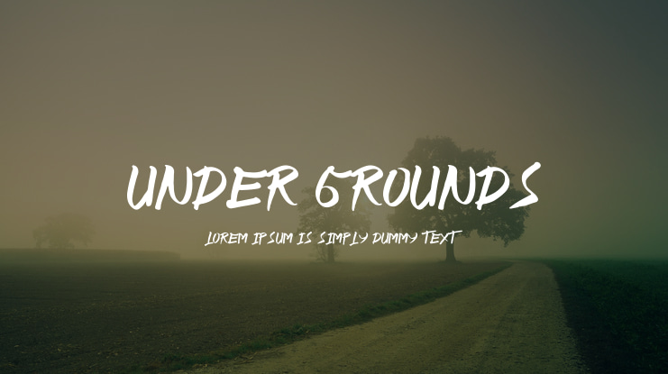UNDER GROUNDS Font