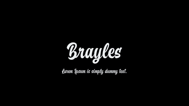 Brayles Font