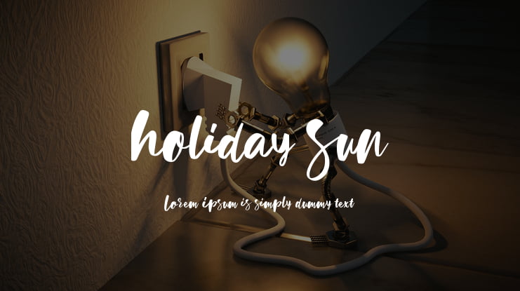 Holiday Sun Font