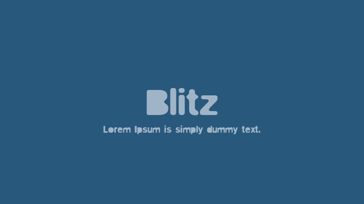 Blitz Font