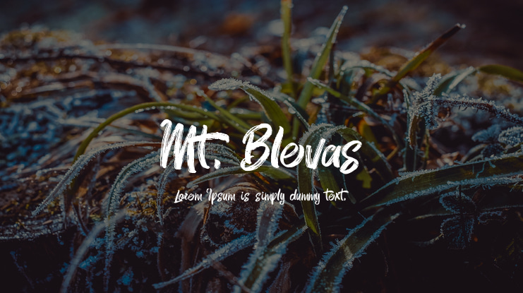 Mt. Blevas Font