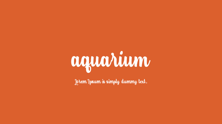 aquarium Font