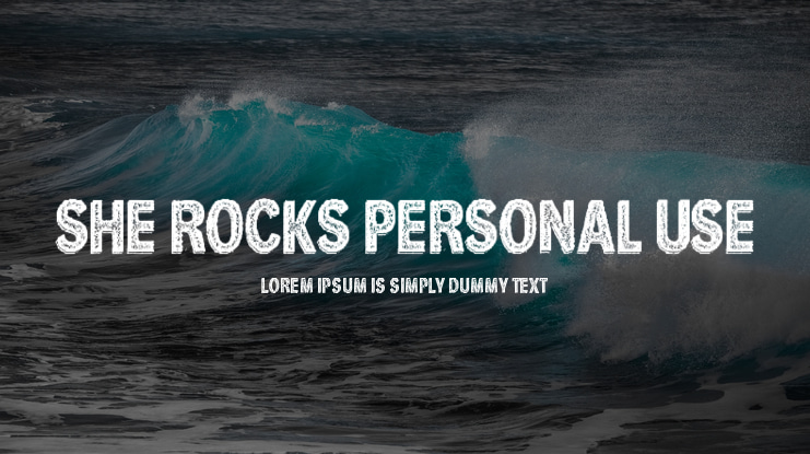 She Rocks Personal Use Font