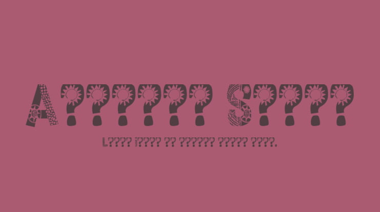 African Style Font