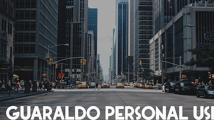 Guaraldo Personal Use Font