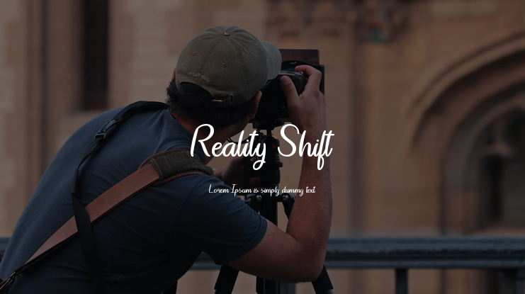 Reality Shift Font