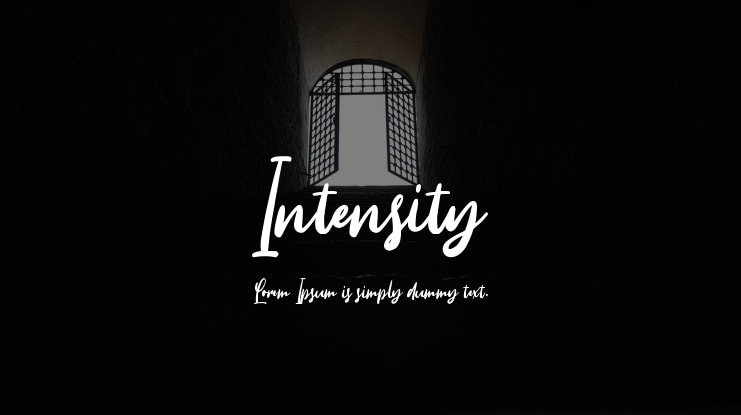 Intensity Font