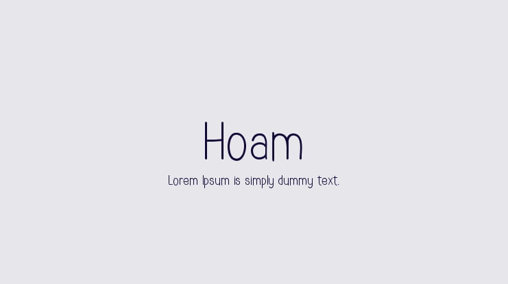 Hoam Font