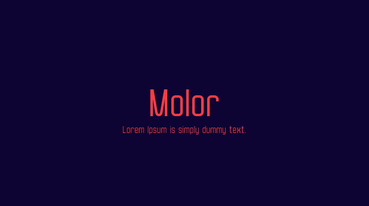 Molor Font