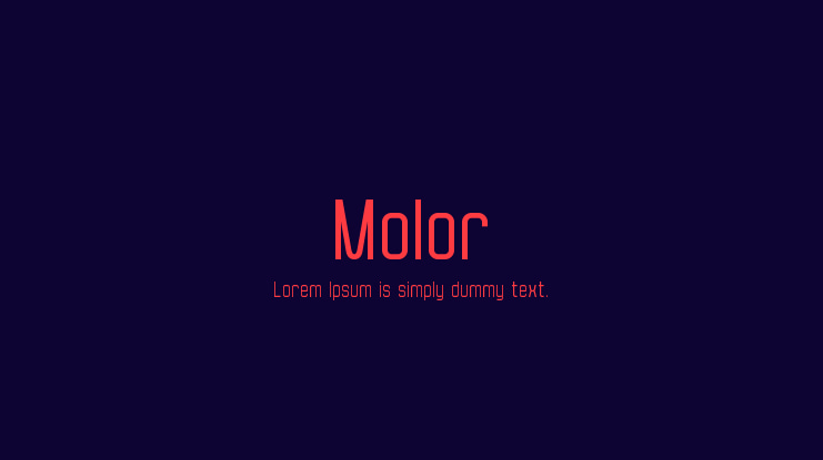 Molor Font