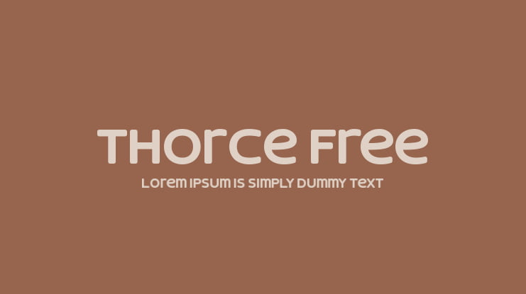 Thorce Free Font