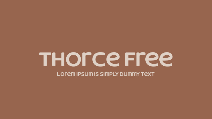Thorce Free Font