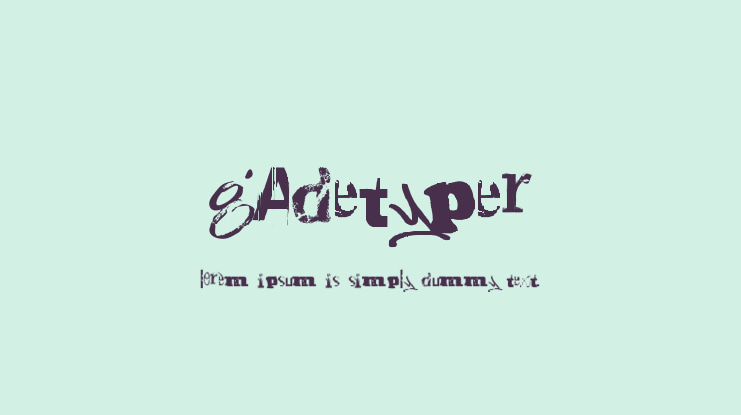 Gadetyper Font