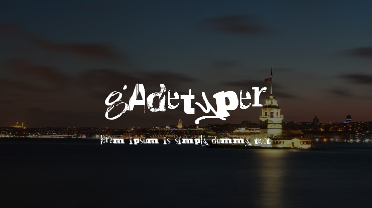 Gadetyper Font