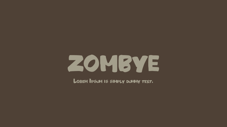 ZOMBYE Font