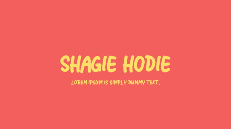 Shagie Hodie Font