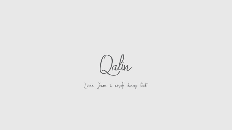 Qalin Font