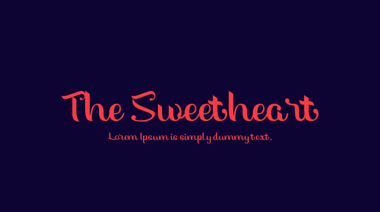 The Sweetheart Font