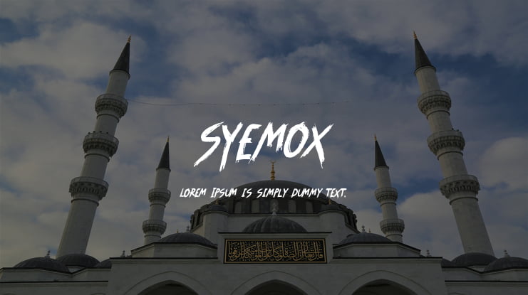 SYEMOX Font