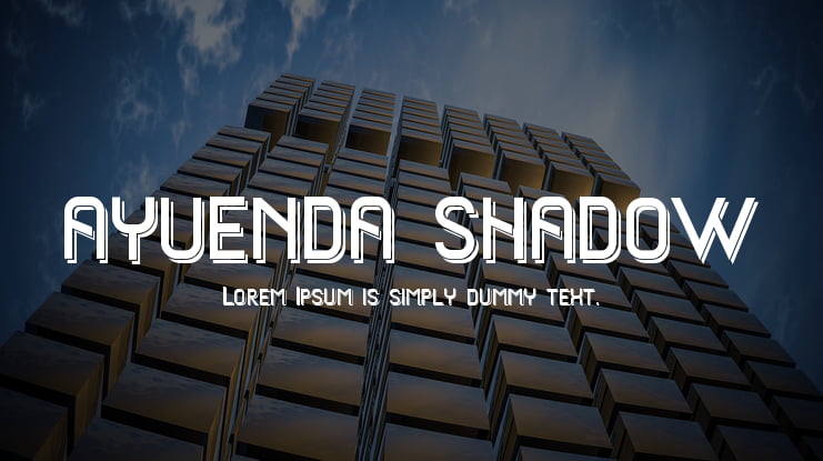 ayuenda shadow Font