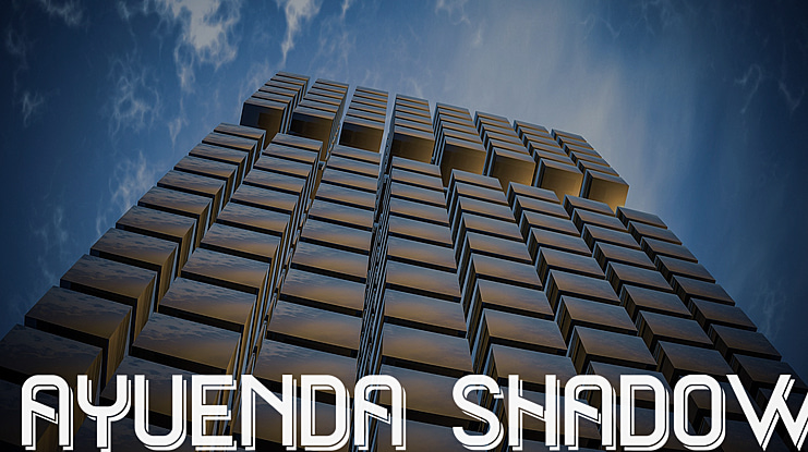 ayuenda shadow Font