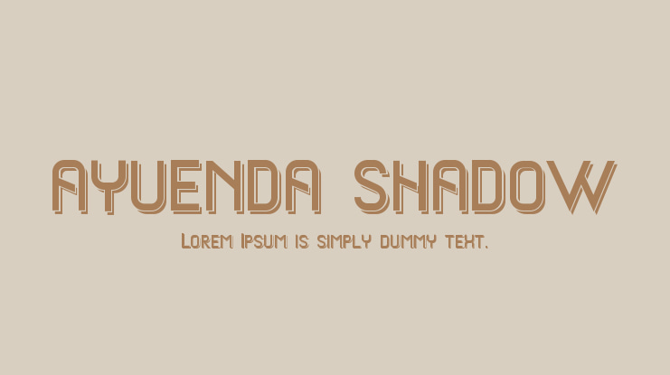 ayuenda shadow Font