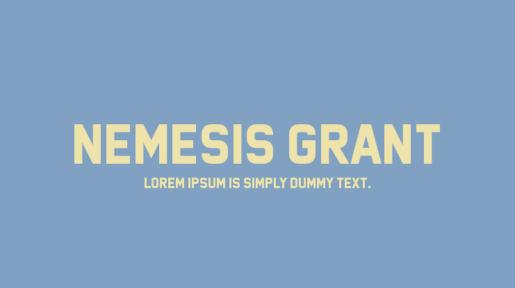 Nemesis Grant Font
